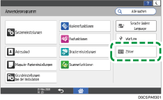 Abbildung Bedienfeld-Display
