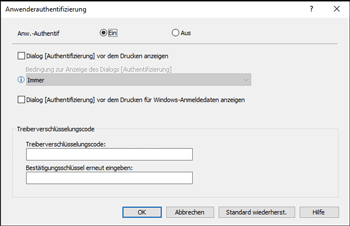Abbildung Treiberbildschirm