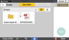 Abbildung Bedienfeld-Display