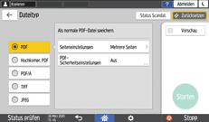 Abbildung Bedienfeld-Display