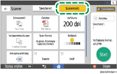 Abbildung Bedienfeld-Display