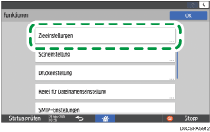 Abbildung Bedienfeld-Display