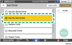 Abbildung Bedienfeld-Display
