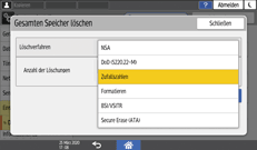 Abbildung Bedienfeld-Display