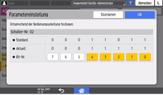 Abbildung Bedienfeld-Display