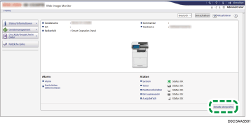 Webbrowser-Bildschirmdarstellung