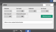 Abbildung Bedienfeld-Display