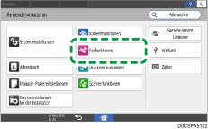 Abbildung Bedienfeld-Display