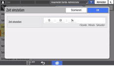 Abbildung Bedienfeld-Display