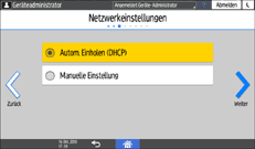 Abbildung Bedienfeld-Display