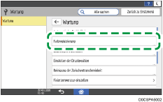 Abbildung Bedienfeld-Display
