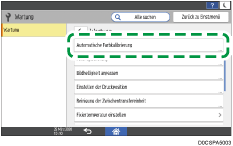 Abbildung Bedienfeld-Display