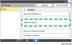 Abbildung Bedienfeld-Display