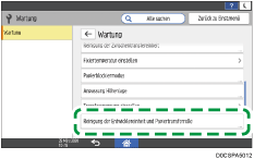 Abbildung Bedienfeld-Display