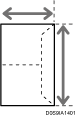 Illustration of measuring the size of an envelope