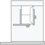 Illustration of loading envelope in tray 1