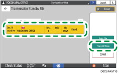 Operation panel screen illustration