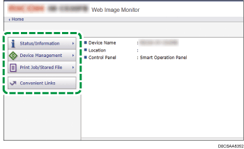 Web browser screen illustration