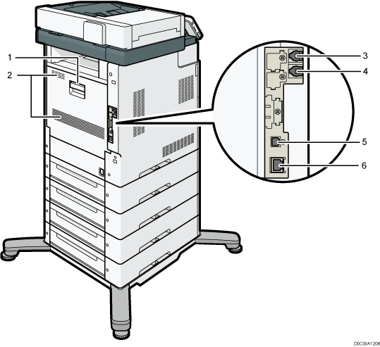 Main unit illustration numbered callout illustration