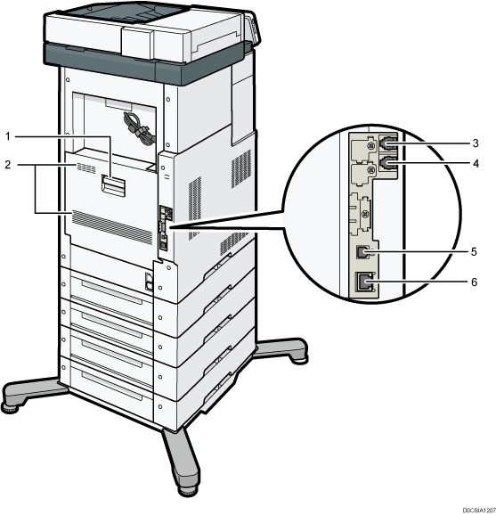 Main unit illustration numbered callout illustration