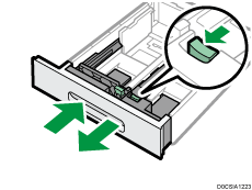 Paper tray illustration