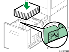 Large capacity tray illustration