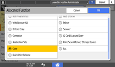 Operation panel screen illustration