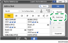 Operation panel screen illustration