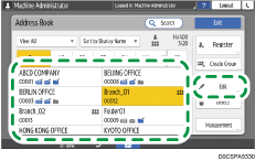 Operation panel screen illustration