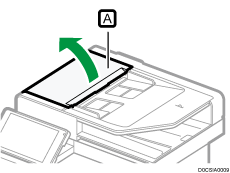 One-pass duplex scanning ADF illustration