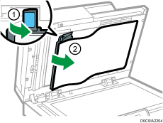 One-pass duplex scanning ADF illustration