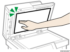 One-pass duplex scanning ADF illustration