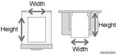 Illustration of loaded paper in paper trays