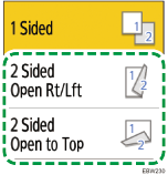Operation panel screen illustration