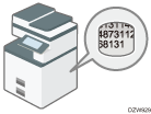 Illustration of encrypting data to prevent data leaks caused by a stolen or disposed machine