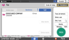 Ilustración de la pantalla del panel de mandos