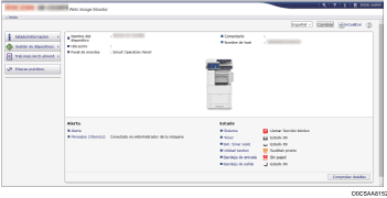 Ilustración de la pantalla del navegador web