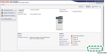 Ilustración de la pantalla del navegador web