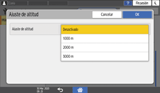 Ilustración de la pantalla del panel de mandos