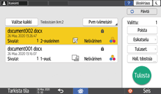 Käyttöpaneelin näyttö
