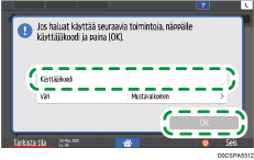 Käyttöpaneelin näyttö