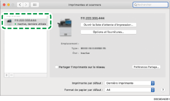 Illustration de l'écran Pilote