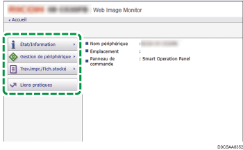 Illustration de la page du navigateur Web