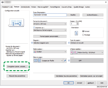 Illustration de l'écran Pilote