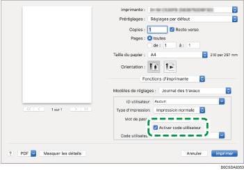 Illustration de l'écran Pilote
