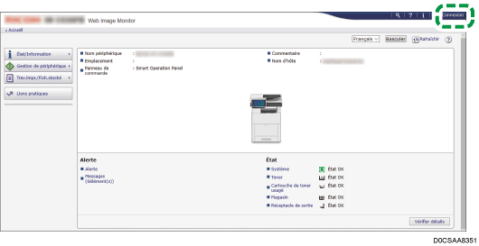 Illustration de la page du navigateur Web