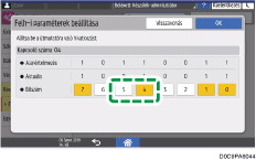 A kezelőpanel ismertetése