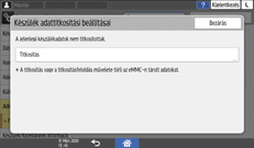 A kezelőpanel ismertetése