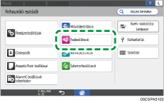 A kezelőpanel ismertetése