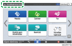A kezelőpanel ismertetése